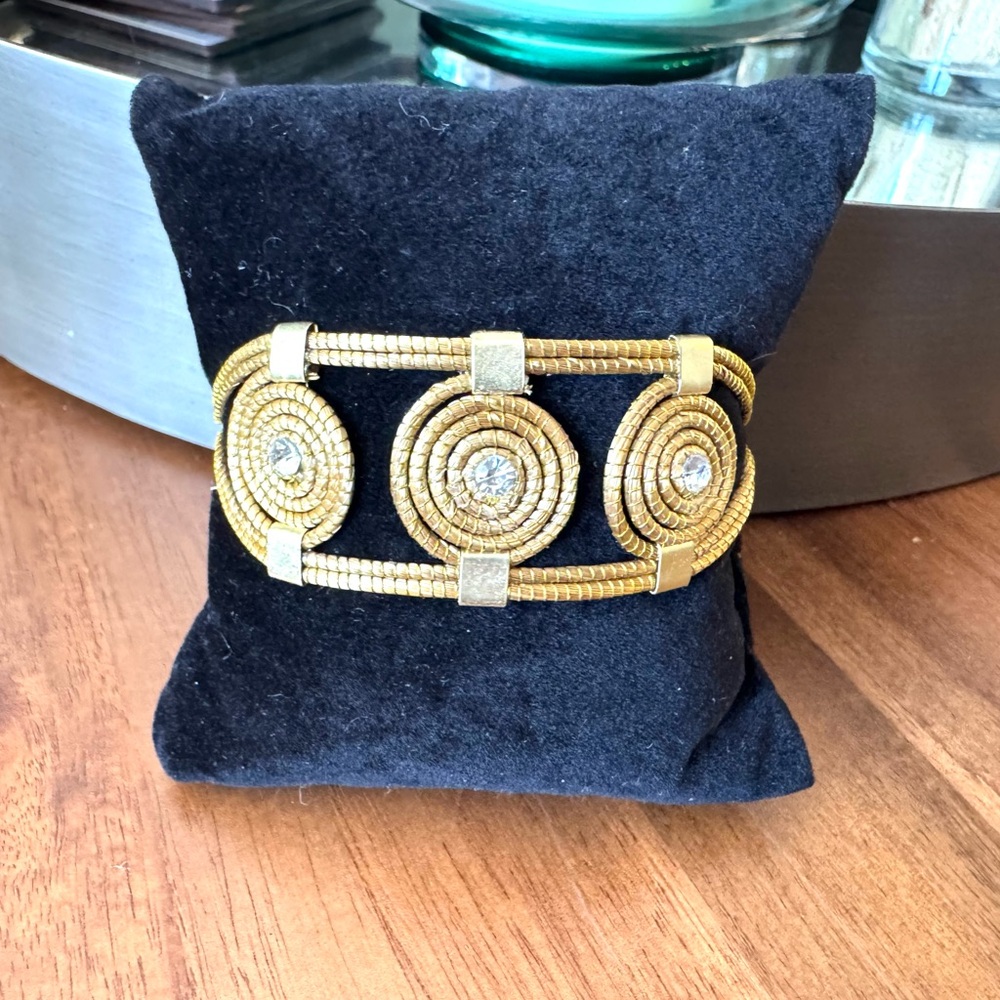 Brazil Gold Spiral Wrapped Bracelet